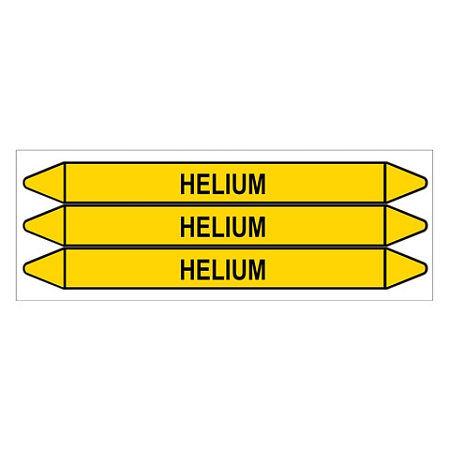 Značení potrubí, helium,3 ks, 355 × 37 mm